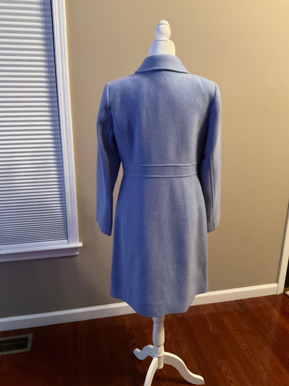 J Crew Ladies Wool Coat Size 12 in Periwinkle Blue -New with Tags - Picture 3 of 5